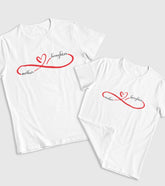 Infinity Daughter And Mother Unisex Half Sleeve T-Shirts (Pack of 2)